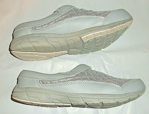 MUSHROOM CASUAL PULL ON SHOES LIGHT BLUE SIZE 8 M LEATHER & MAN MADE UPPERS - 第 5/6 張圖片