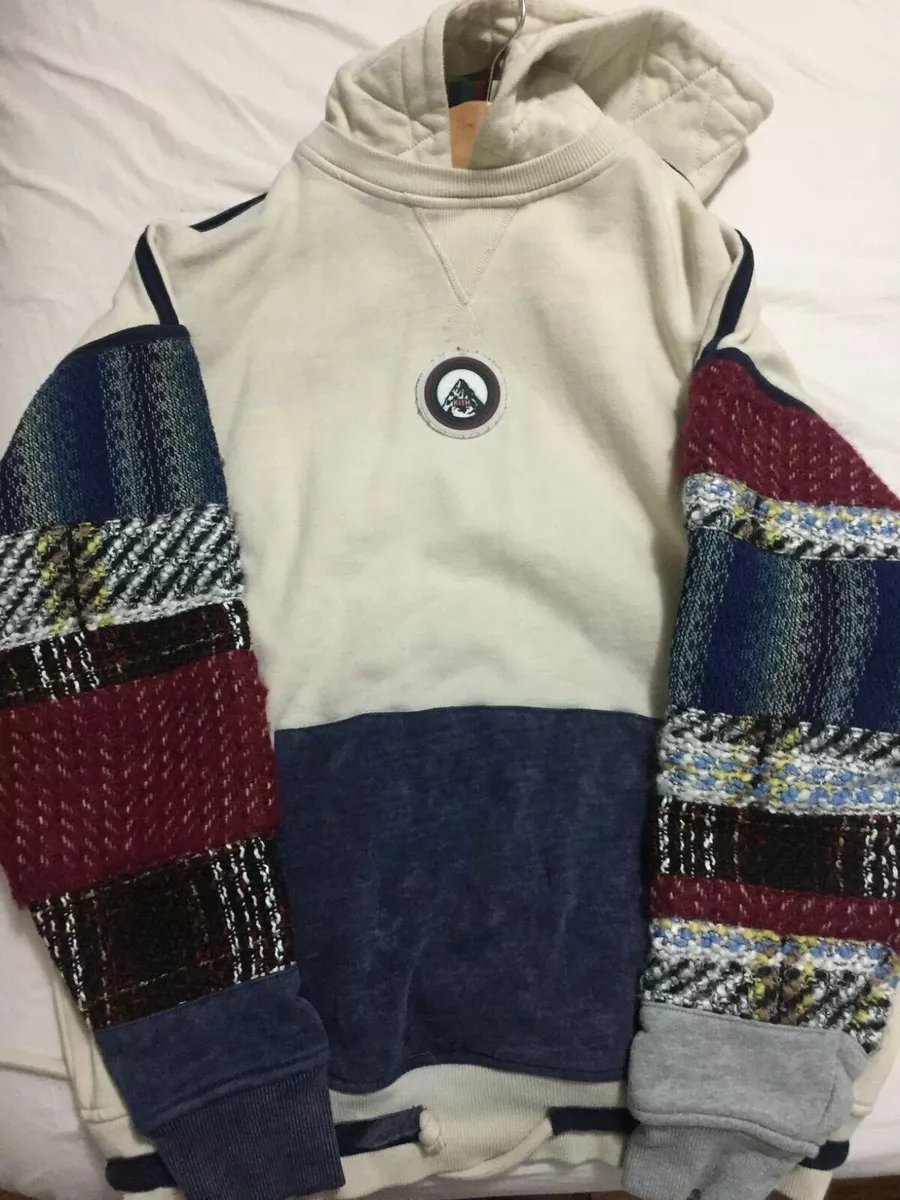 Kith Patchwork Williams Hoodie Off White sz Small pre owned | eBay