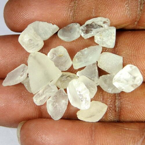 46.45Cts100%Natural white Topaz Facet Rough Cabochon Gemstone. lot