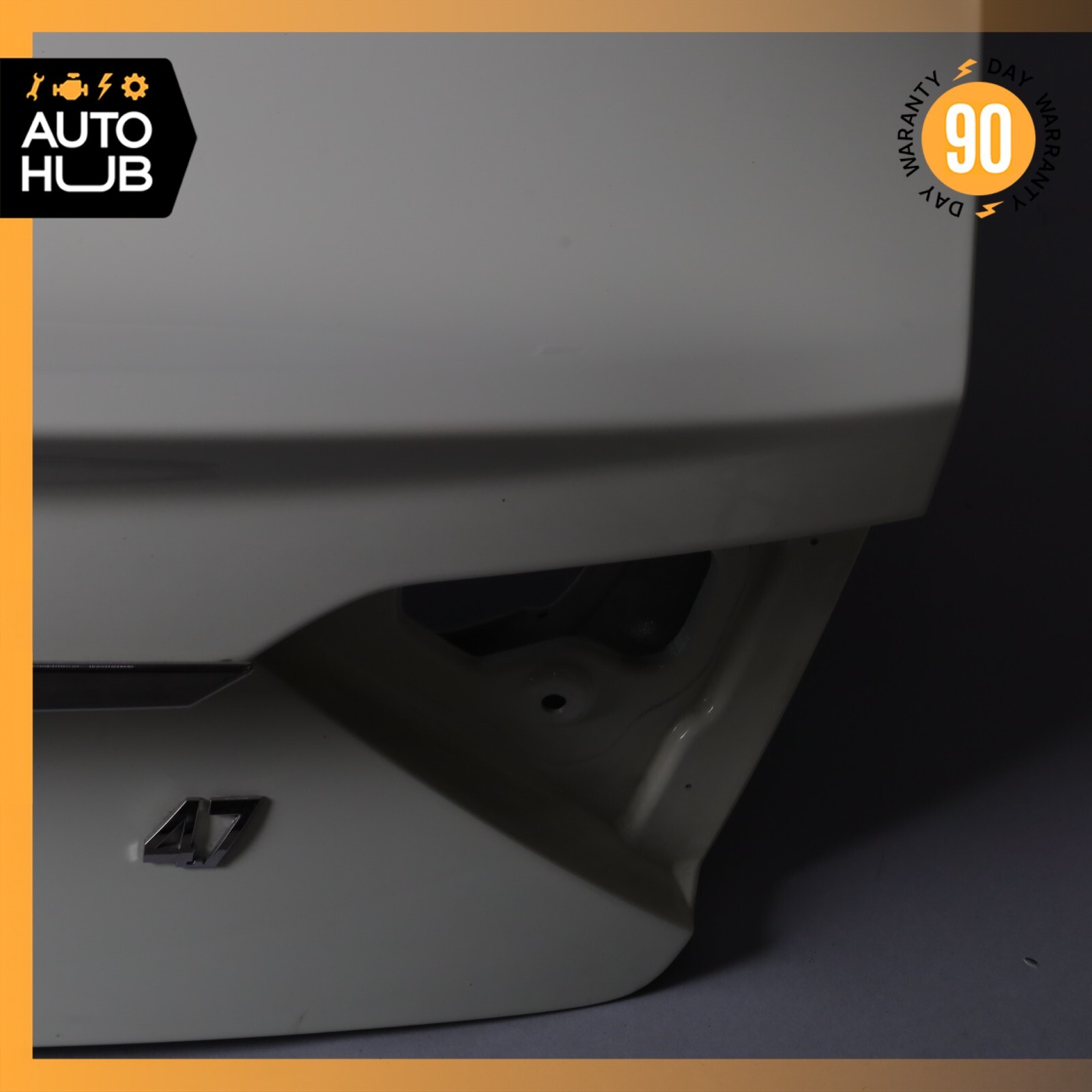08-19 Maserati GranTurismo M145 Coupe Trunk Lid Panel Assembly White OEM 61k