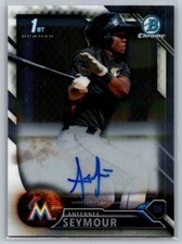 2016  Bowman Chrome #CPA-AS Anfernee Seymour Auto MARLINS