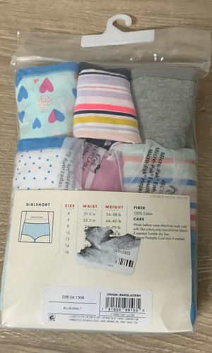 📀 Cat & Jack Underwear Girls Girlshorts 10PACK - Size 10 - Picture 2 of 2