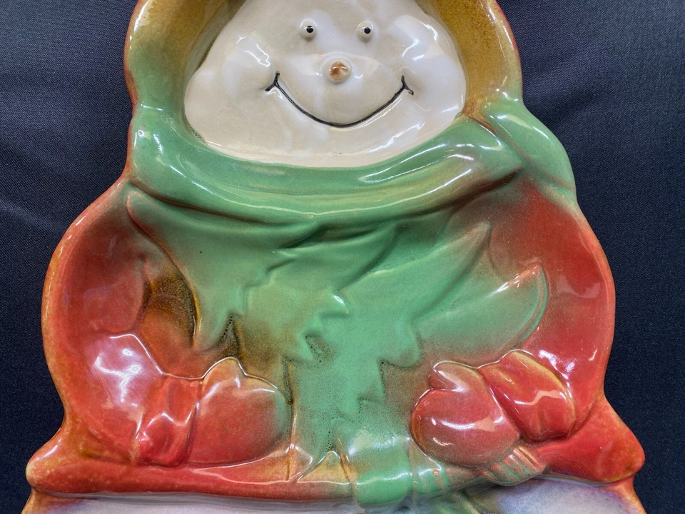 Target Home "SNOWMAN" Stoneware ~ 3 Section Serving Tray / Dish ~ 16" x 10" - Image 3 of 4