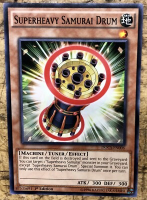 Superheavy Samurai Drum - DOCS-EN006 - Common - 1st Edition NM YuGiOh!