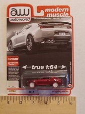 Auto World 2021 Modern Muscle 3 2019 Chevy Camaro Zl1 Ultra Red Chase