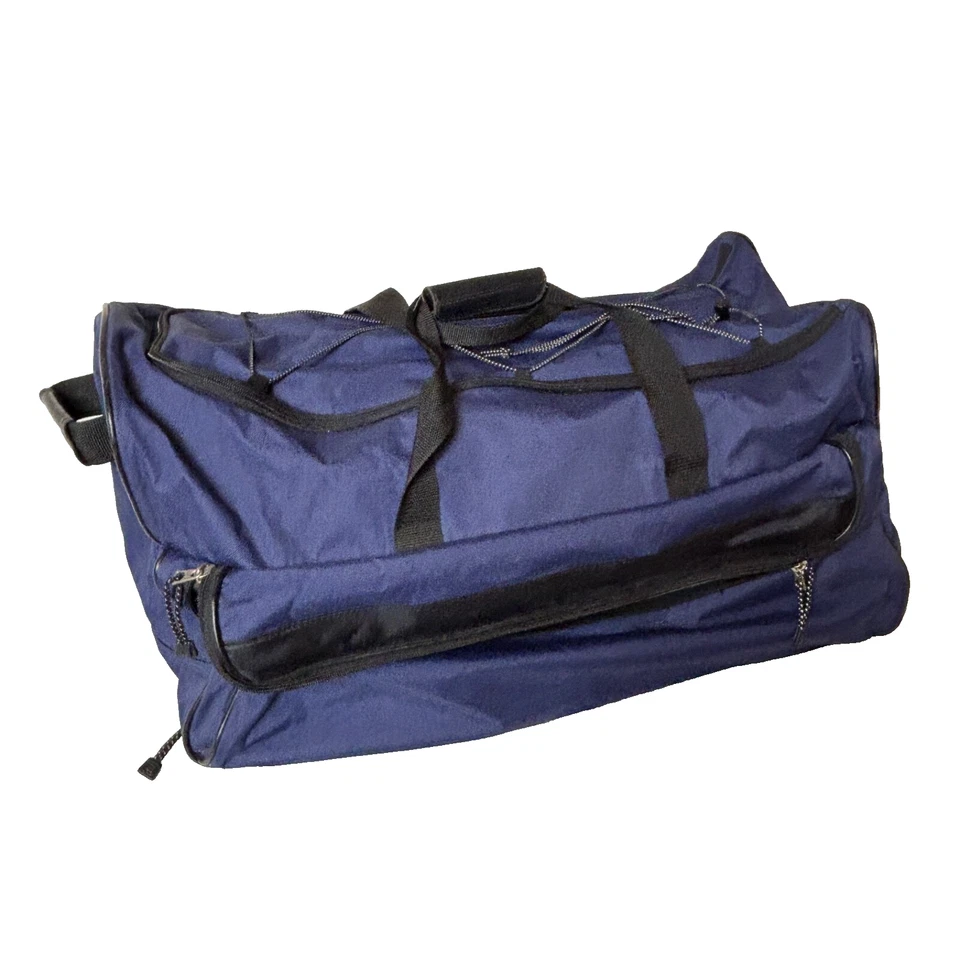 Bolsa de viagem Samsonite com rodas Ripstop azul marinho 28" alça extensível LIMPA - Imagem 3 de 4