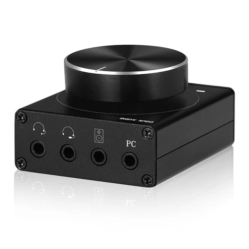Mini 3.5mm Volume Controller Knob PC/Speaker/MIC/Headphone Audio Splitter Box