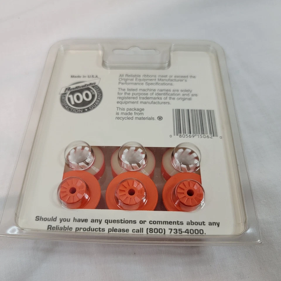 VINTAGE RELIABLE CANON AP 200/500 LIFT-OFF TAPE ORANGE CORE (PACK OF 3 TAPES)NEW - Image 4 of 4