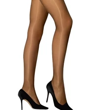 3 Pairs Ex Pretty Polly 15 Denier Bodyshaper Gloss Tights Full Boxer Body Mink L