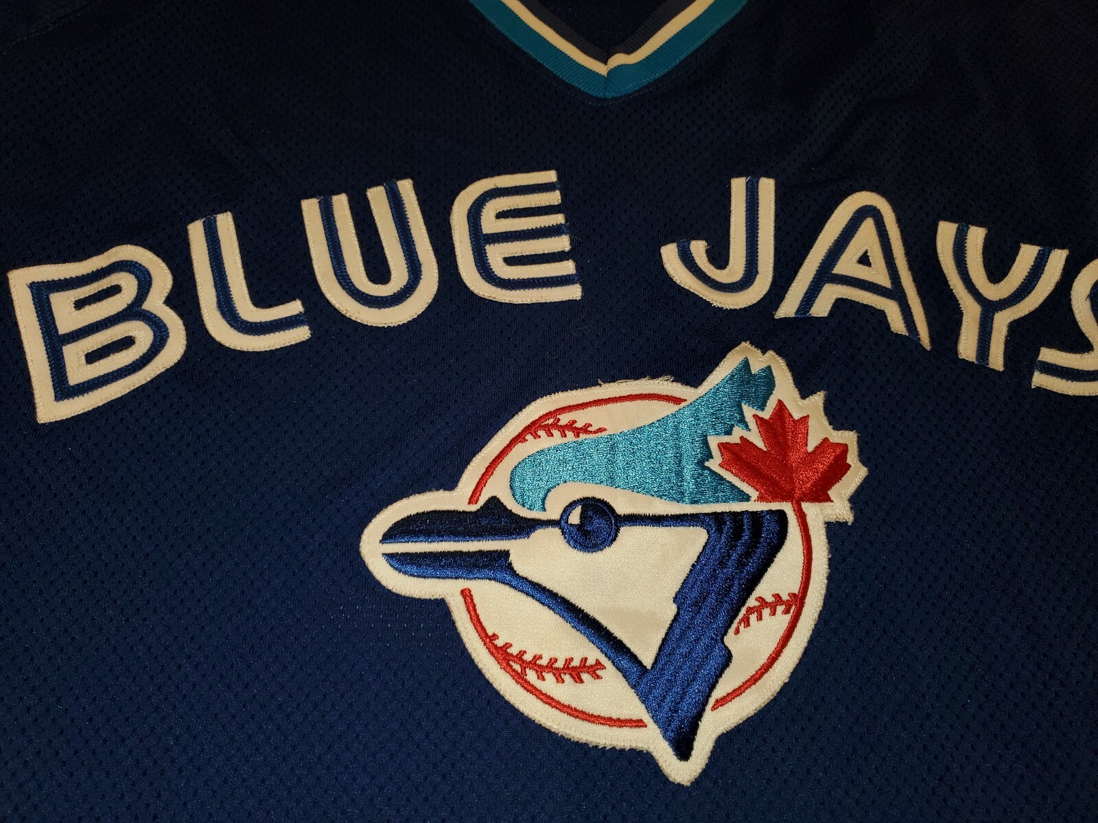 Vtg Toronto Blue Jays Throwback Jersey Home Russell Athletic diamond