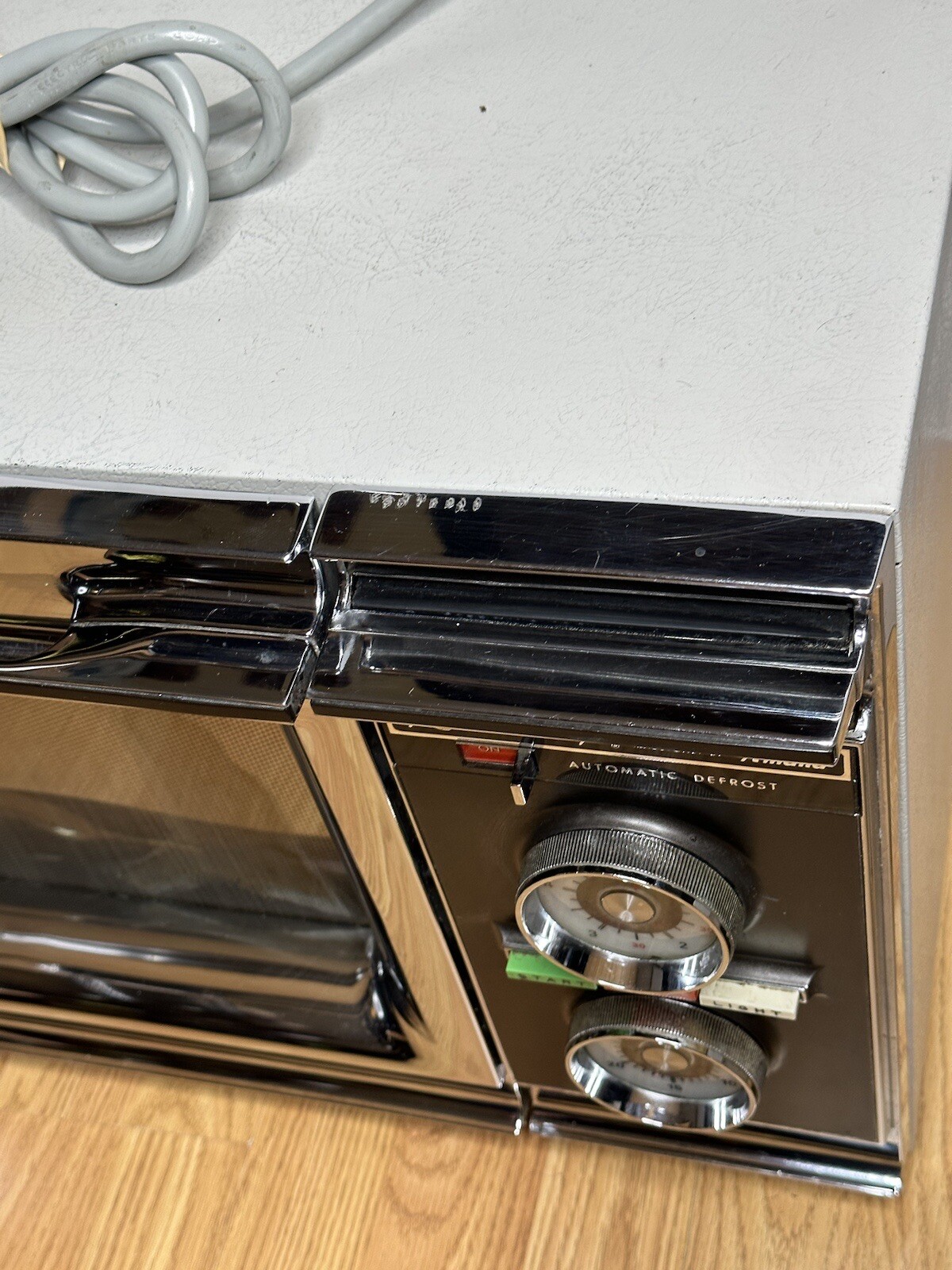 Vintage 1975 Amana Radarange RRD chrome Microwave Oven Rare eBay