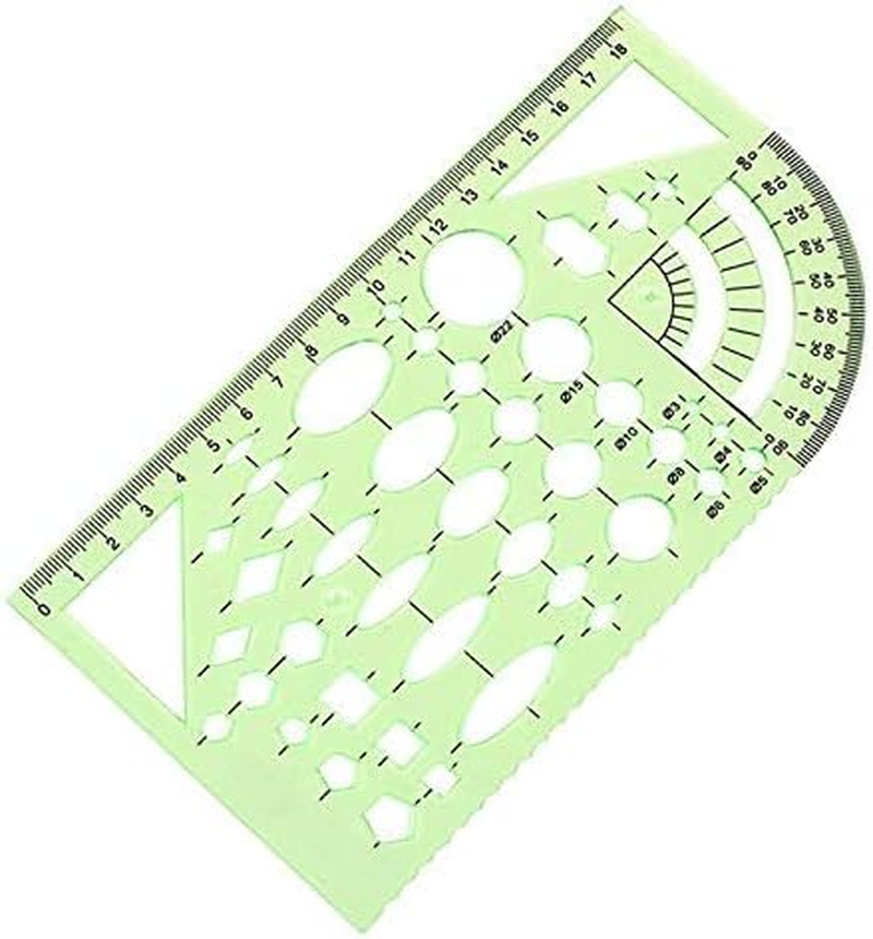 Shape Stencils School Drawing Tools Circle Template Ruler Set ...