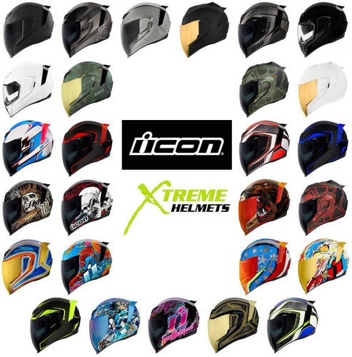 ICON Airflite Helmet Inner Sun Shield HydraDry Liner DOT ECE XS-3XL 2020-21 - Picture 1 of 91