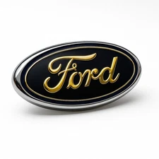 FORD Black EMBLEM 4 INCH OVAL LOGO Front Grille/Tailgate Badge 1999-16 3M Tape