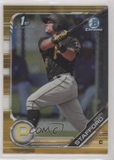 2019 Bowman Chrome Prospects Gold Refractor 34/50 Deon Stafford #BCP-214 0g2h