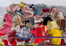 Vintage Barbie -Doll Clothes Lot Dresses Robes Handmade Crochet Mix