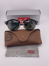 Nuevo Ray-Ban RB4246 990 CLUBROUND Marrón Habana B-15 Marrón Gafas de sol 51 mm