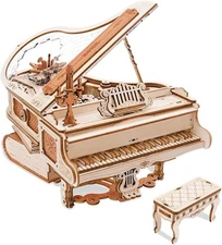 ROKR 3D Puzzle Piano Mechanical Music Box Automatic Playback No Battery Required