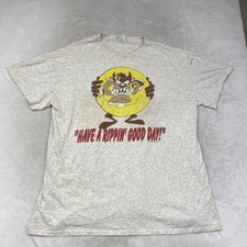 96 Tazmanian Devil Looney Tunes T Shirt Have a Rippin Good Day Distressed