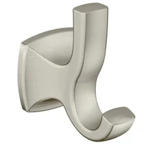 Moen YB5103BN Voss Collection Double Robe Hook - Brushed Nickel