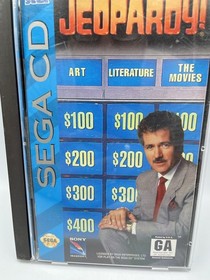Jeopardy (Sega CD, 1994) Complete CIB, Excellent Disc