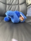 Ty Beanie Buddy Peanut The Elephant - Royal Blue 1998 Plush Vintage