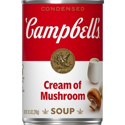 Campbell's Condensed Cream of Mushroom Soup, 10.5 oz Can Oz (Pack 1) 