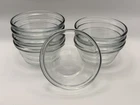 Anchor Hocking Custard Cup USA 6oz Clear Glass #1034 Set Of 8 Vintage