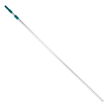 Mainstays 14 ft Aluminum Telescopic Pool Pole in Silver & Teal - 2.4 lbs.2 Piece