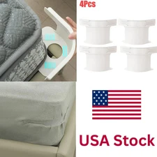 4PCS Lock Sheet Holders Keep Sheets Tight Heavy Duty Straps Fit All Mattresses