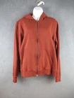 Pact Hoodie Womens Medium Rust Full Zip Organic Cotton Sweatshirt Pockets