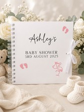 Personalised Baby Shower Guest Book Memory Book Scrapbook Photo Album Gift