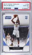 2016-17 Panini Threads Rookies Malik Beasley #162 PSA 10 GEM MT 8d2