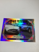 2025 Topps Disneyland 70th Anniversary #61-Autopia-Opened 1955-Rainbow Foil