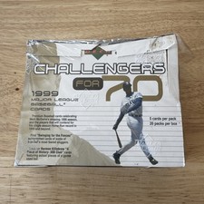 1999 GÓRNY POKŁAD CHALLENGERS NA 70 MLB BASEBALL HOBBY BOX 20 PACZEK NOWE ZAPIECZĘTOWANE