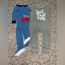 Boys 18 month One Piece Set Lot of 2 18 months, pajamas, footed pajamas