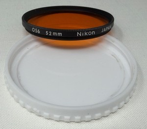 Nikon O56 52mm Orange Color Conversion Camera Lens Filter Circular Japan