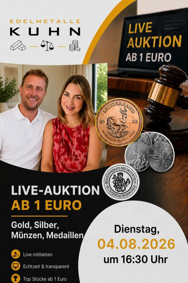 Münzen, Medaillen, Gold & Silber