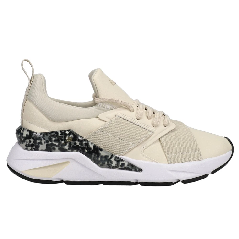 Scarpe casual PUMA M X5 leopardate stringate donna beige sneakers 384100 02