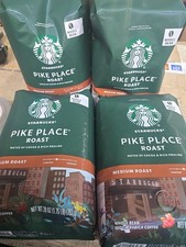 (4 Pack)Starbucks Whole Bean Coffee  Pike Place  1 Bag (28 Oz) (BB 18feb2026) 10.84 per pound