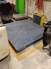 Mettler Toledo 5000lb Floor Scale Weigh Station,  5' x 5',  IND236