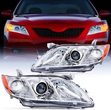 Headlight Assembly Compatible with 2007 2008 2009 Toyota Camry Headlamps Replace