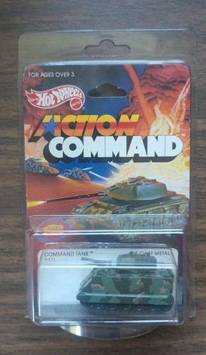 Hot Wheels 1984 Action Command Camo Command Tank - Brand New