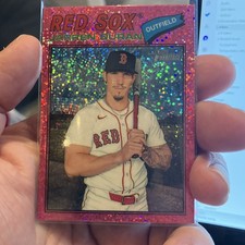 Topps Heritage 2026 Jarren Duran Sparkle Parallel #15 Red Sox Baseball Card