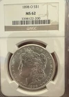 1898-O $1 Morgan Silver Dollar NGC MS62