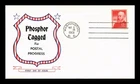 US COVER PHOSPHOR TAGGED BENJAMIN HARRISON 12C FIRST DAY ISSUE UNSEALED
