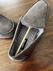 NWT Lands’ End Men's Flannel Lined Suede Slip On Moccasin Slippers Sz 8 — photo 3