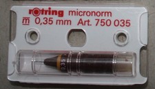Wypełniacz tuszowy Rotring 750035 mikronorm 0,35 mm stożek rysunkowy NOS tuszownik