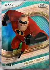 Mr. Incredible Disney Topps Chrome #150 Aqua Refractor Card 150/199 Pixar #MATCH