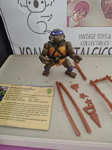 Vintage TMNT Ninja Turtles Figure Donatello 1988 Complete